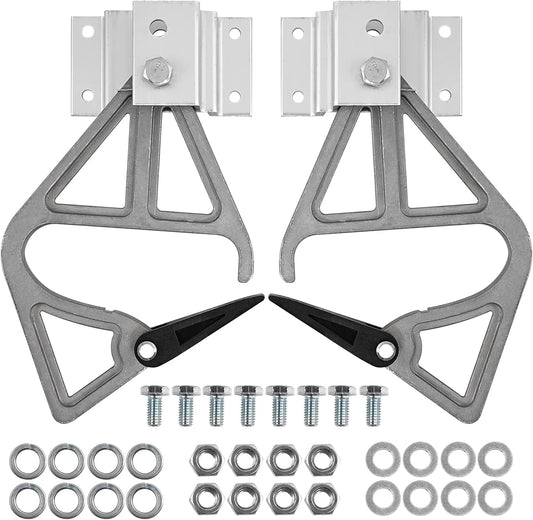 Set of 2 Aluminum Extension Ladder Locks for Werner 28-11, Rung Lock Kit, Compatible with 24ft, 28ft, 32ft Ladders