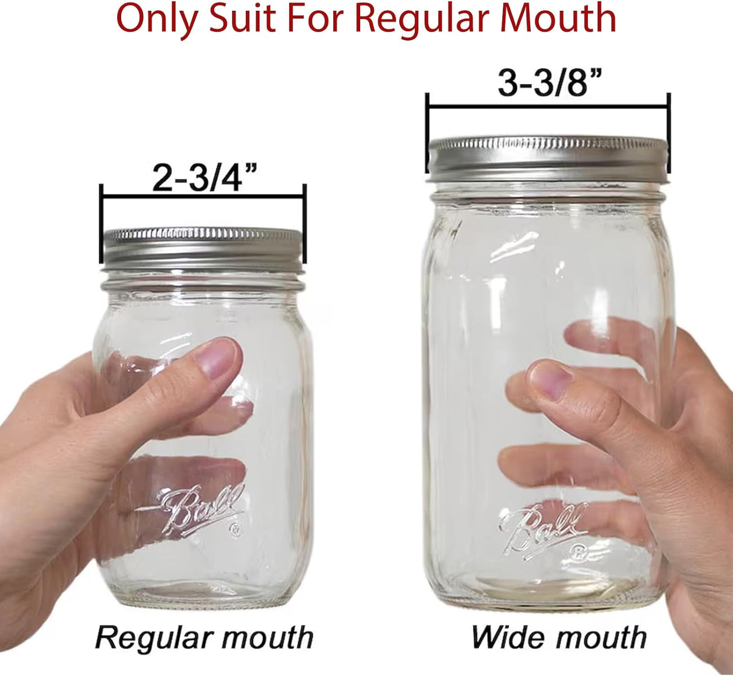 Set of 2 Art Secret Mason Jar Holders for Kitchen Pantry - Storage Rack Hanger Brackets for Regular Mouth Mason Jars, Organize with Style