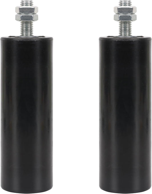 Set of 2 Heavy Duty 6" Universal Sliding Gate Rollers with Hardware Kit for Smooth Operation