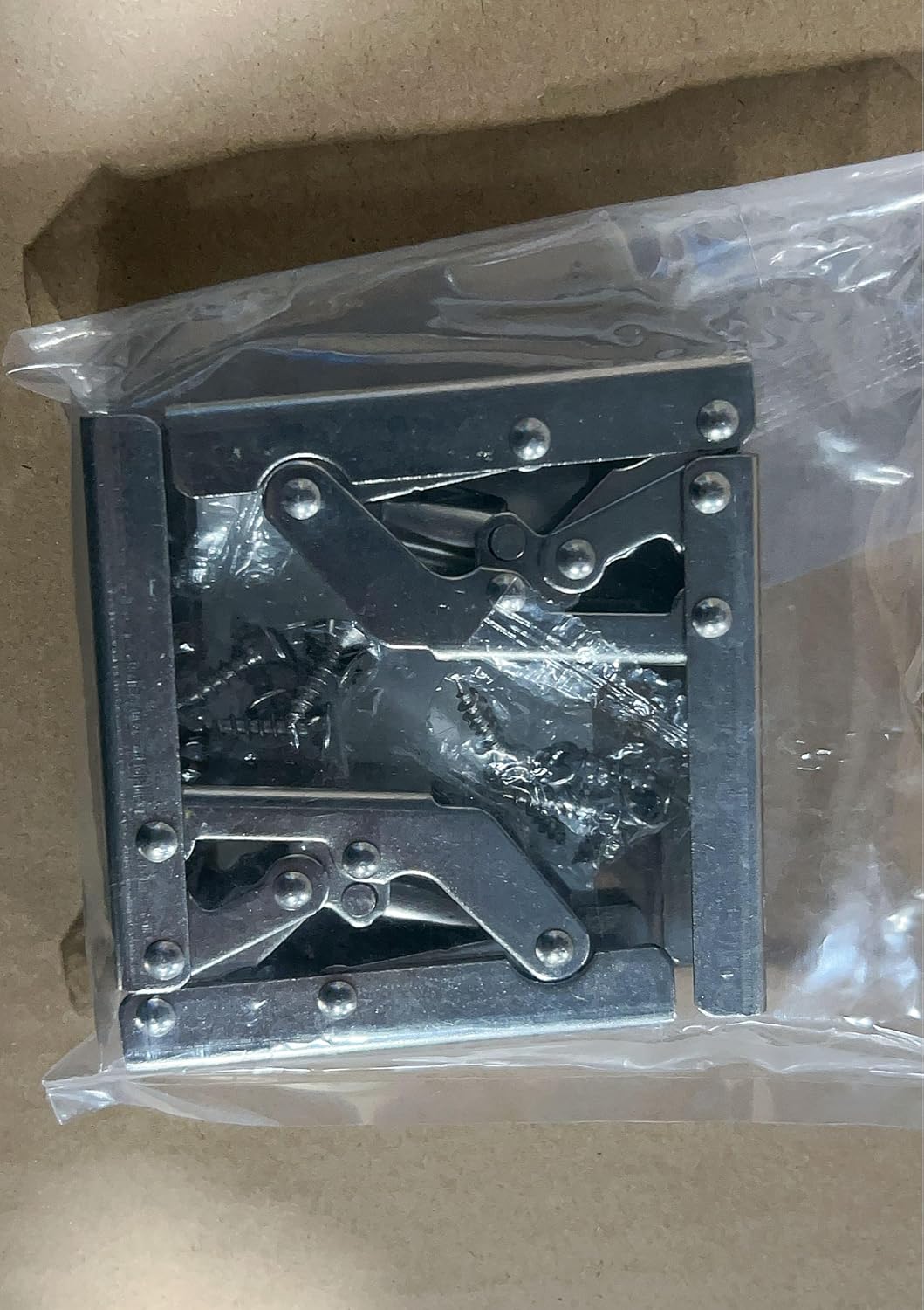 Set of 2 KAFENDA 90 Degree Folding Hinges for Doors, Shelves, Tables - Hidden Bracket Furniture Parts