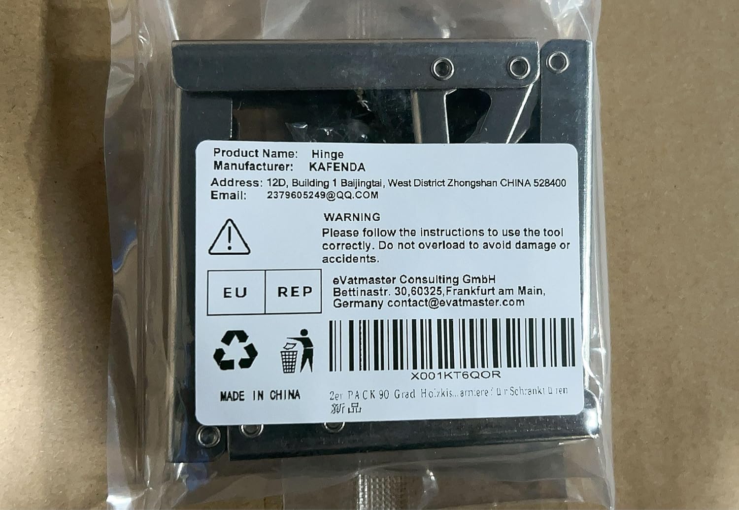 Set of 2 KAFENDA 90 Degree Folding Hinges for Doors, Shelves, Tables - Hidden Bracket Furniture Parts