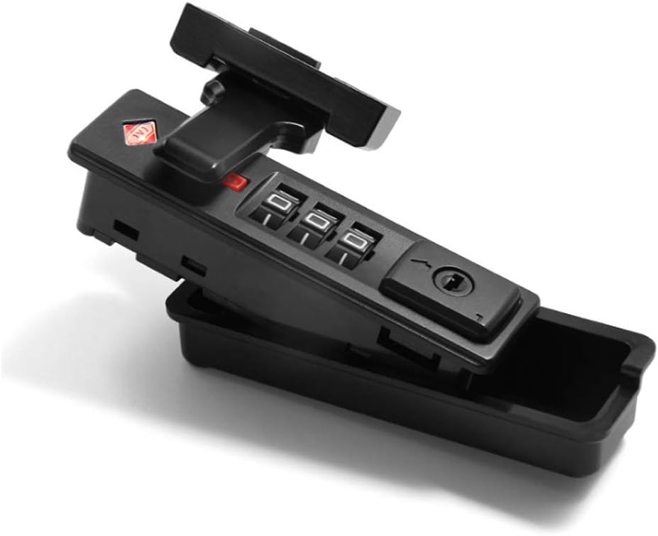 Set of 2 L-Lei Luggage Suitcase Hasps with Mechanical 3 Digit Combination Locks