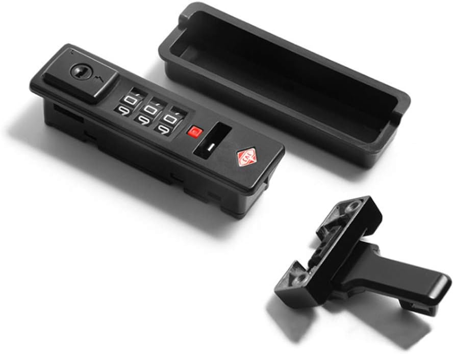 Set of 2 L-Lei Luggage Suitcase Hasps with Mechanical 3 Digit Combination Locks