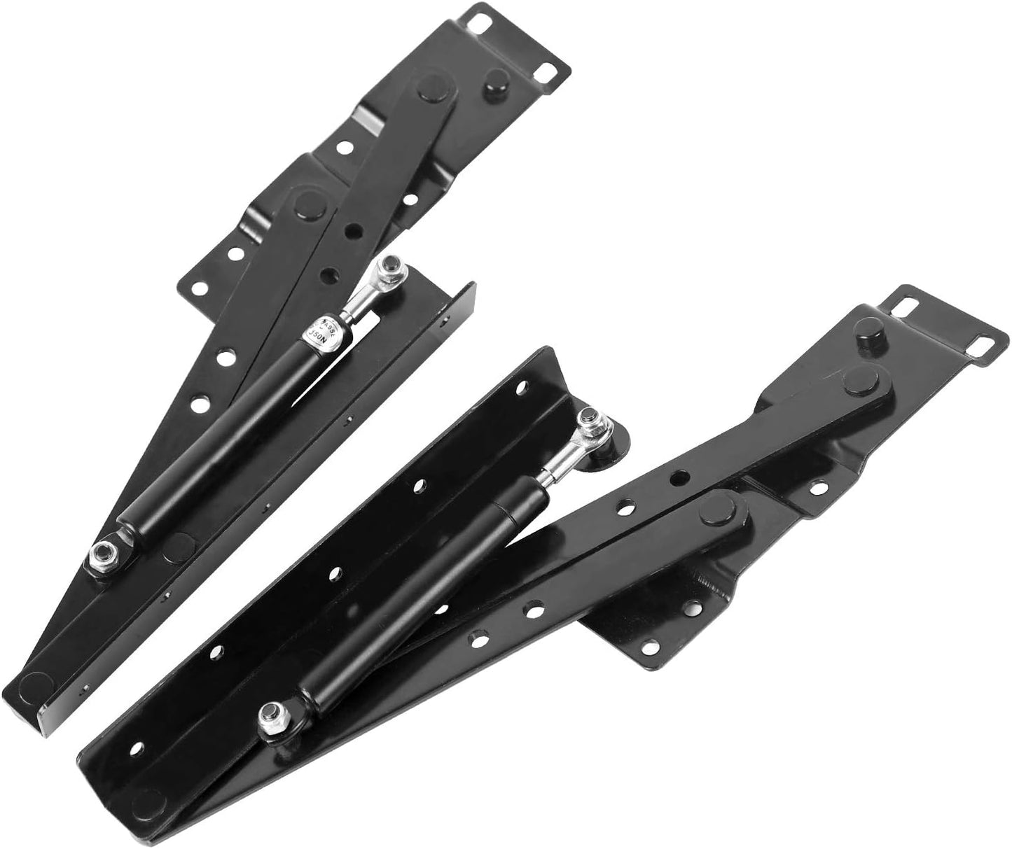 Set of 2 Lift Up Top Hinge Spring Stand Brackets for Coffee Table, 9.52 Inch Gas Hydraulic Mechanism - WildKart