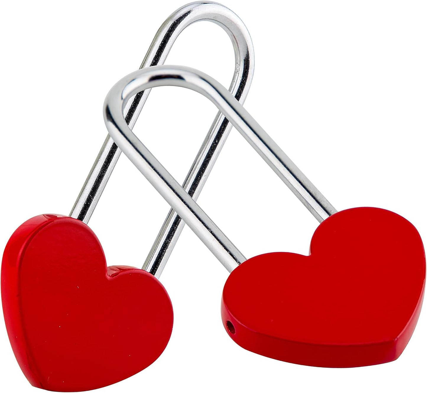Set of 2 Love Locks (50mm) Without Key & 3 Bear Shaped Locks with 2 Keys