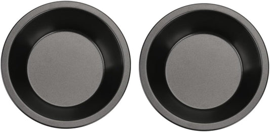 Set of 2 Round Pizza Pan Baking Trays for Pizza and Cake - Easy to Clean Bakeware Tools for Kitchen