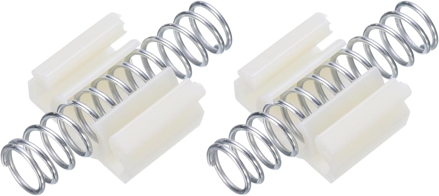 Set of 2 uxcell 1.5 Inch Bifold Closet Door Hardware Repair Springs - Silver Finish