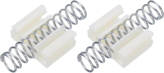 Set of 2 uxcell 1.5 Inch Bifold Closet Door Hardware Repair Springs - Silver Finish