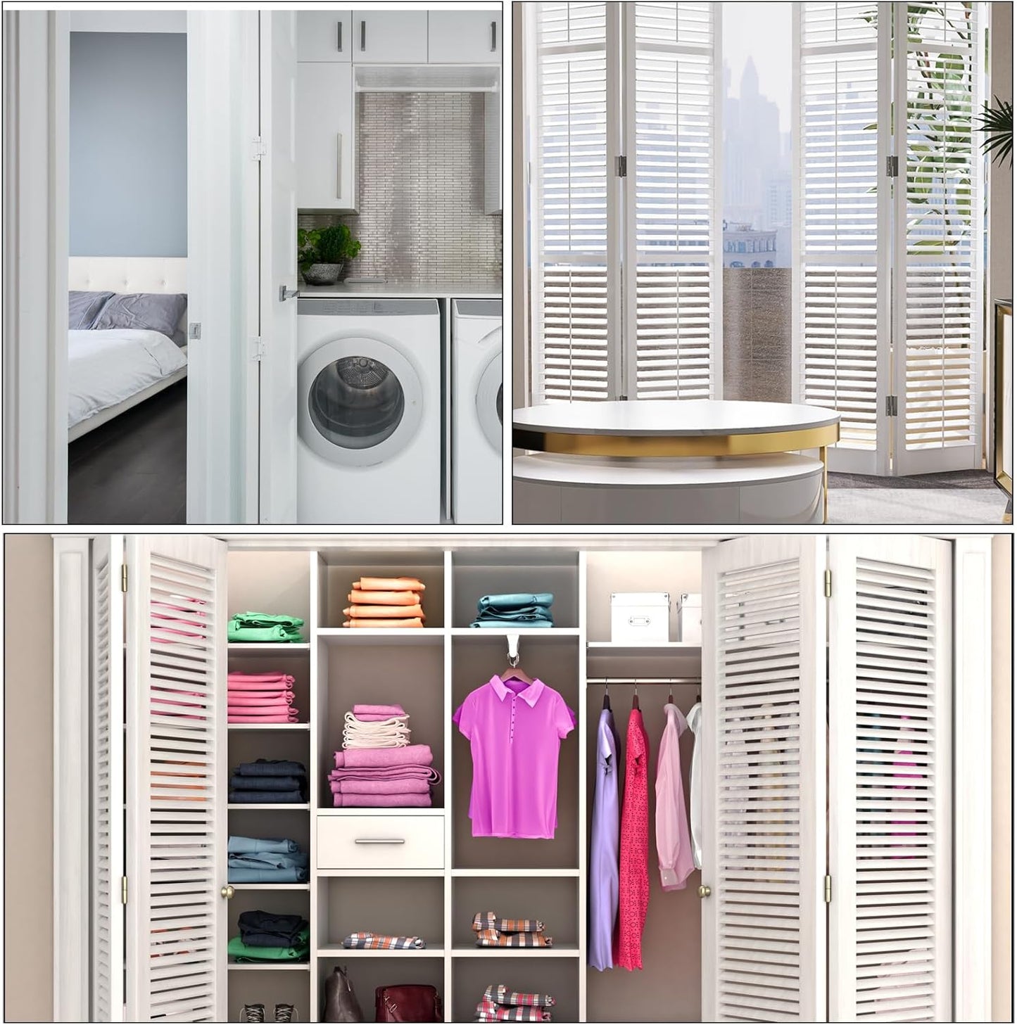 Set of 2 uxcell 1.5 Inch Bifold Closet Door Hardware Repair Springs - Silver Finish