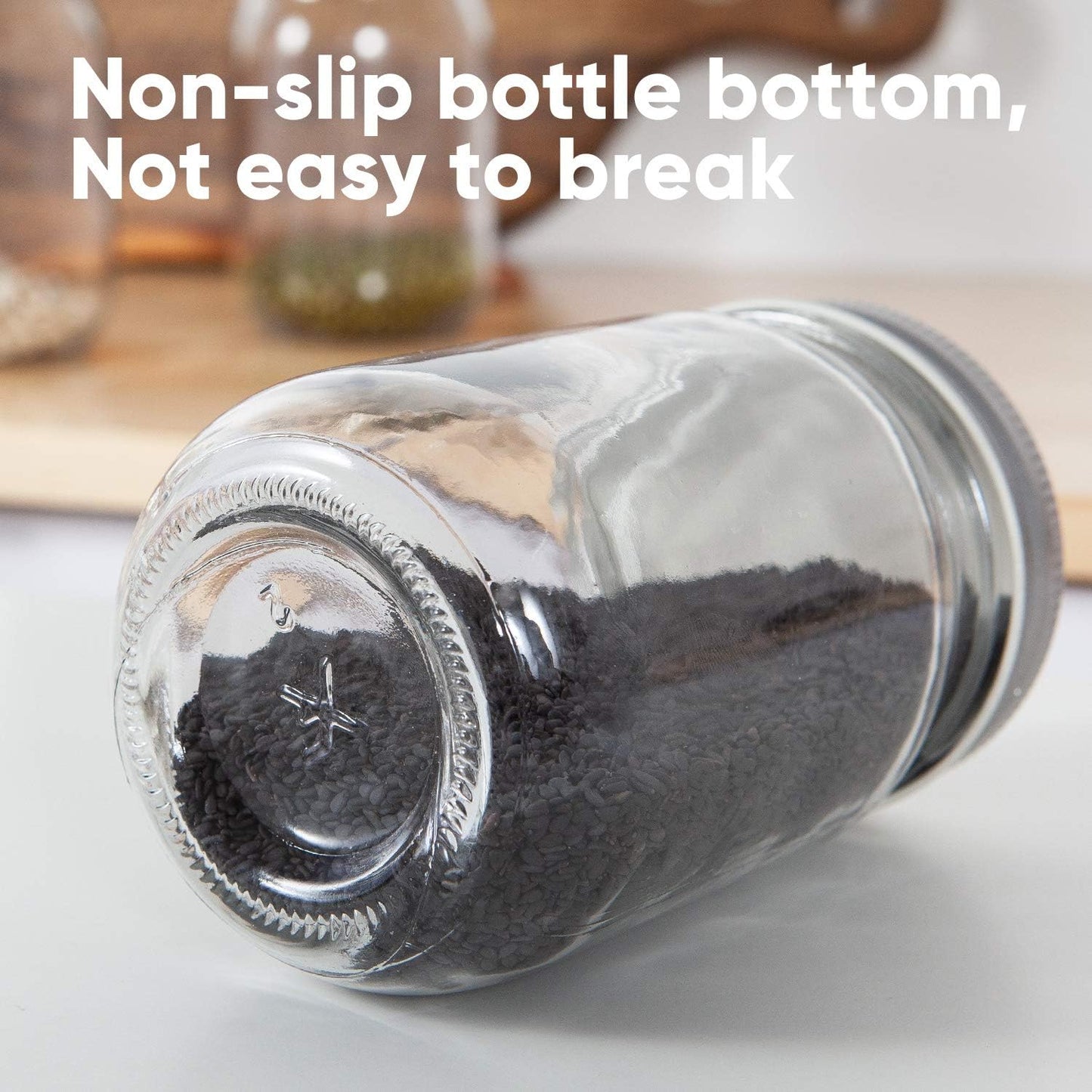 Set of 20 12 oz Wide Mouth Glass Mason Jars with Silver Lids for Pickles, Kitchen Storage, and More