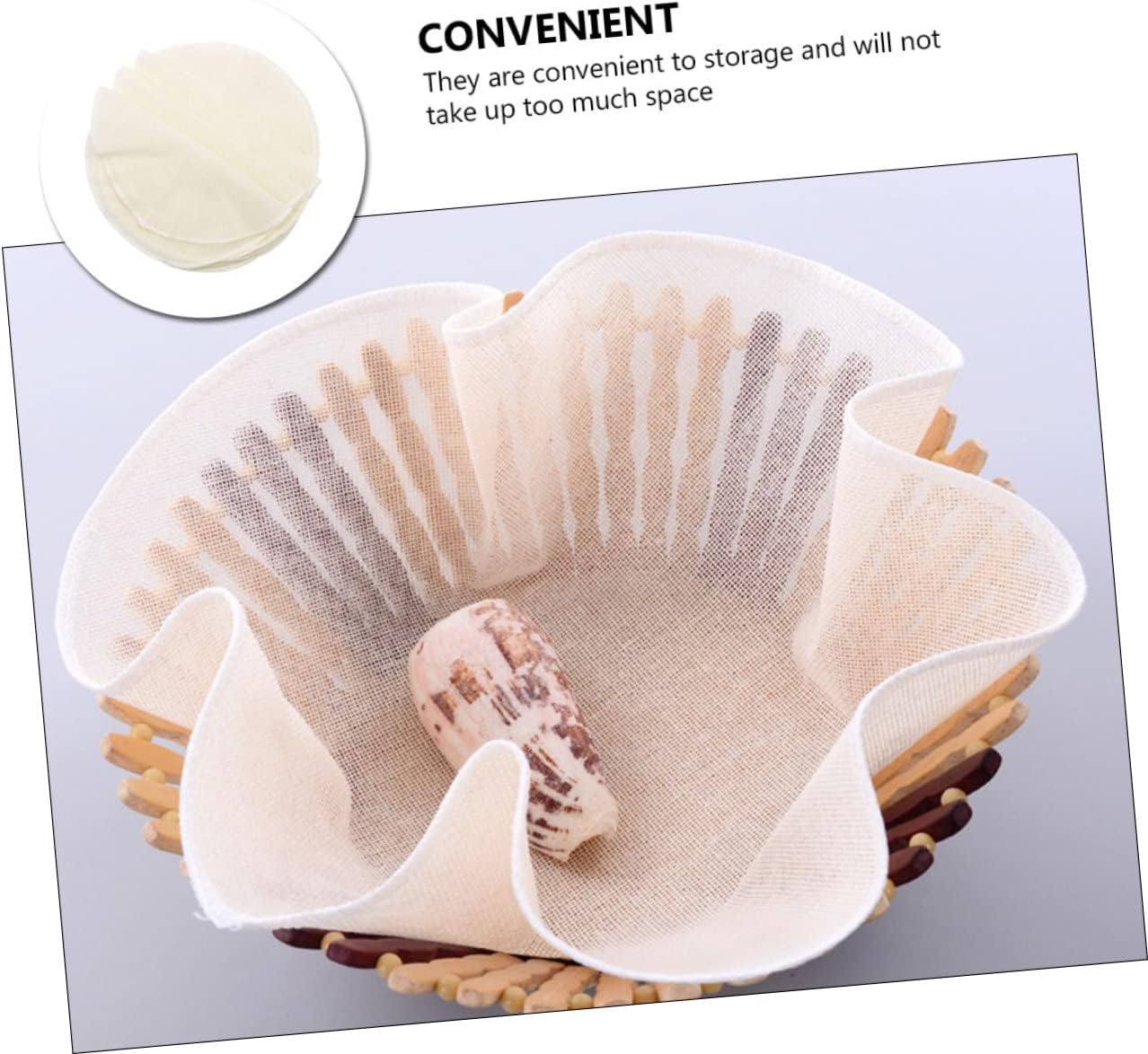 Set of 20 Nonstick Cotton Steamer Liner Mesh Gauze Cloths for Pots and Pans