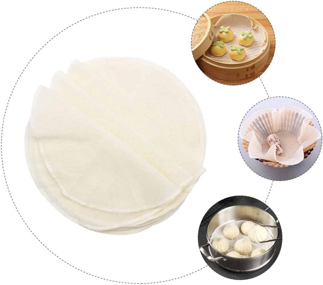 Set of 20 Nonstick Cotton Steamer Liner Mesh Gauze Cloths for Pots and Pans