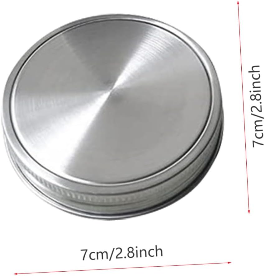 Set of 20 Reusable Small Mouth Mason Jar Drinking Lids for Sealing Cans - Gradeneve