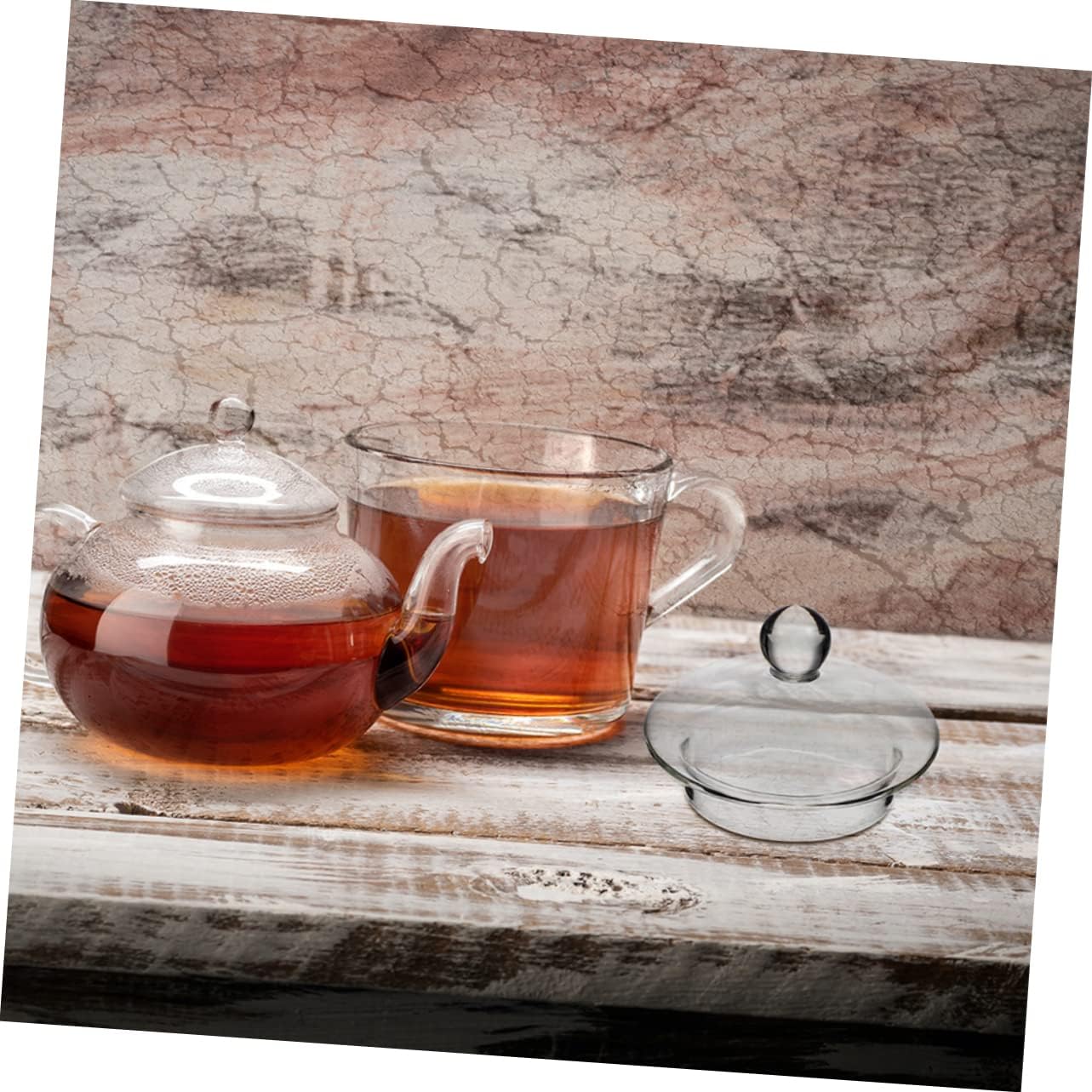 Set of 3 Glass Teapot Lid Replacements - Leakproof Sealing Caps for Tea Kettles - Tea Ceremony Accessory by LALADEFIEE