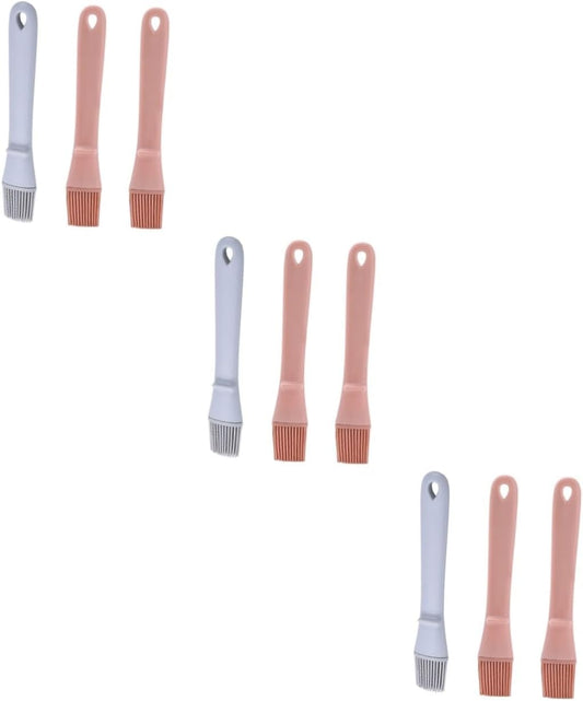 Set of 3 Silicone Oil Brushes for Cooking, Baking, and Grilling - Non-Stick Kitchen Utensils for Oven, Fryer, and Grill
