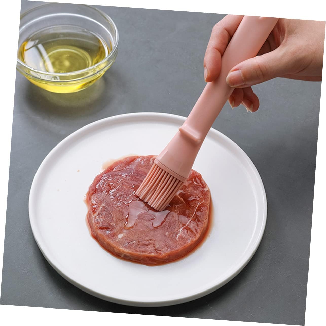 Set of 3 Silicone Oil Brushes for Cooking, Baking, and Grilling - Non-Stick Kitchen Utensils for Oven, Fryer, and Grill