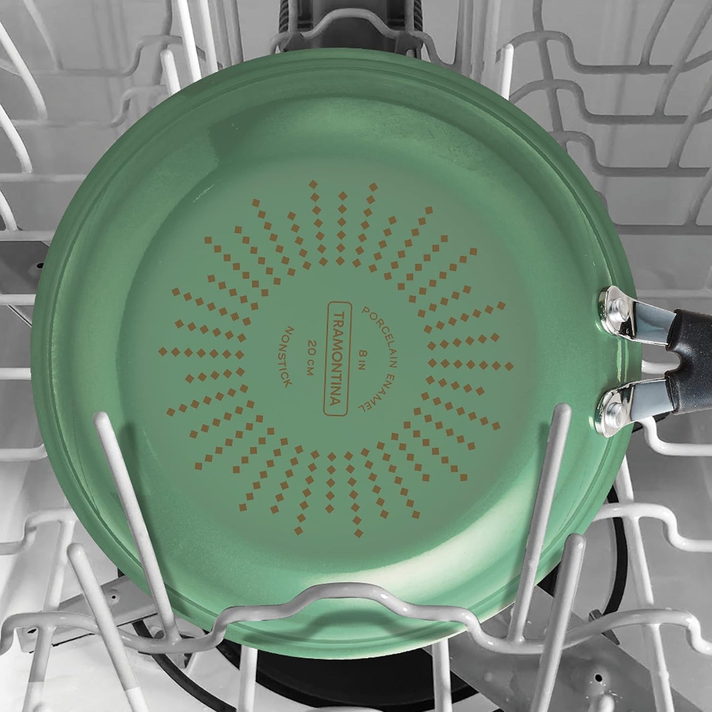 Set of 3 Tramontina Sage Porcelain Enamel Fry Pans