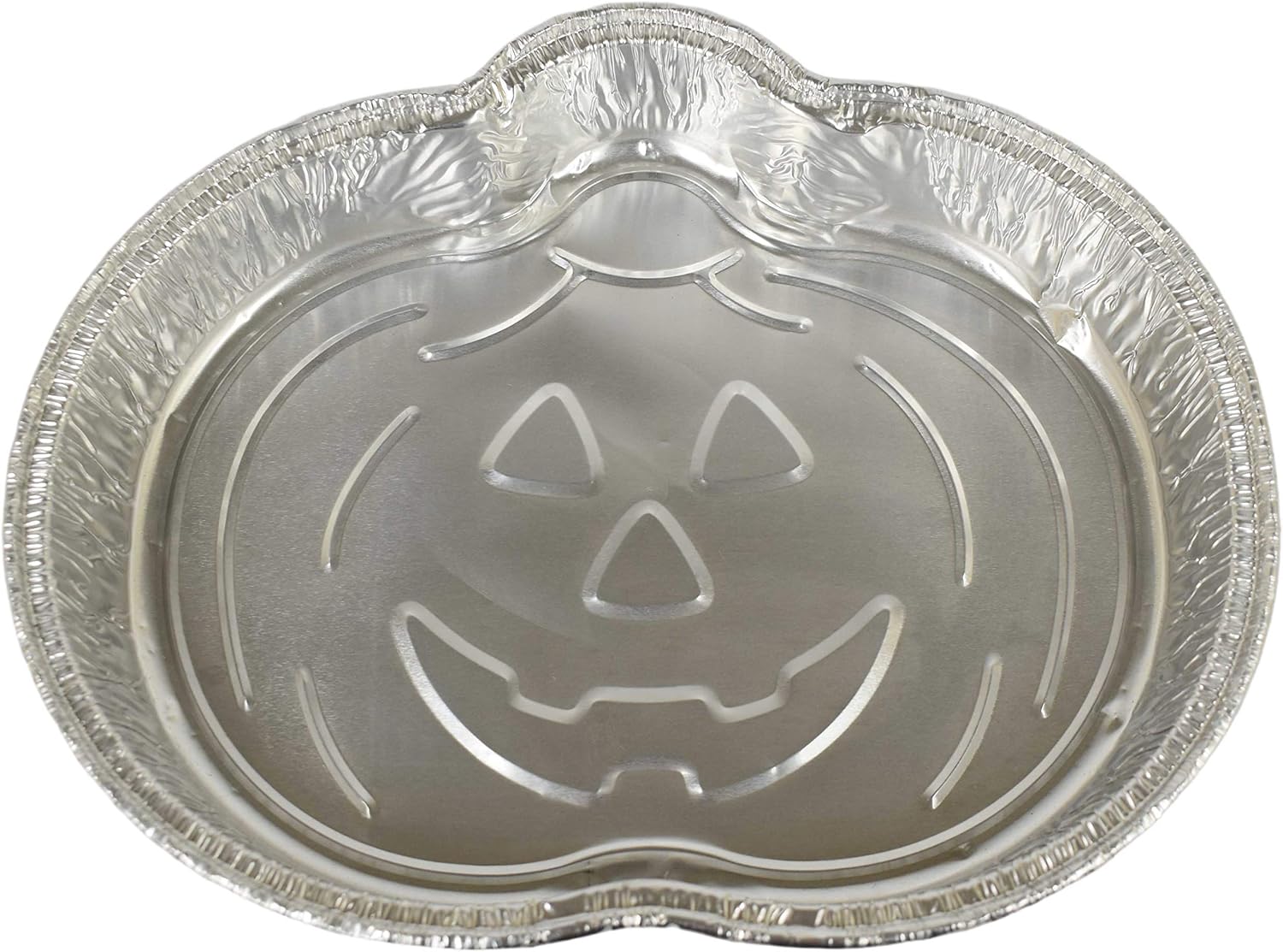 Set of 4 Black Duck Brand Disposable Aluminum Foil Pumpkin Pans - 9.37 X 7.25 inches