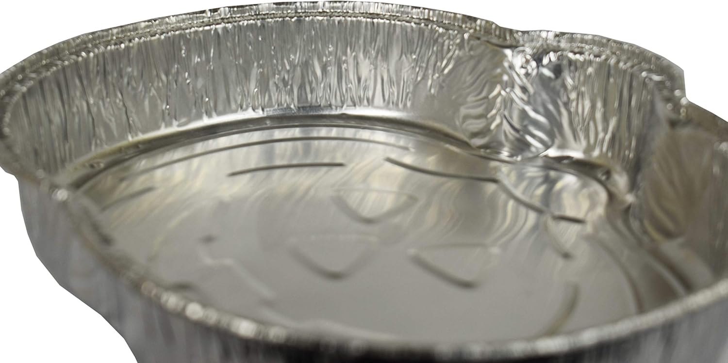 Set of 4 Black Duck Brand Disposable Aluminum Foil Pumpkin Pans - 9.37 X 7.25 inches