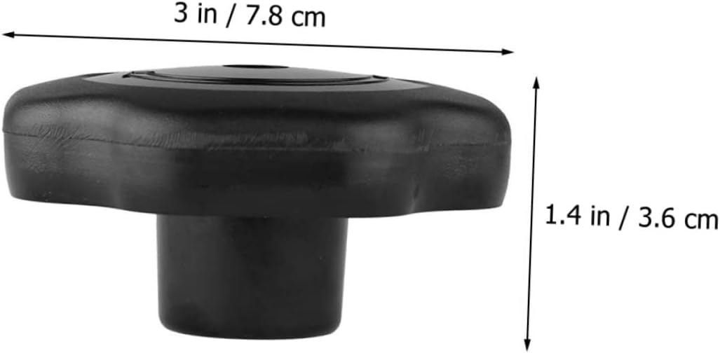 Set of 4 Black Plastic Pressure Cooker Knobs for Cookware Lid Handles and Steamers