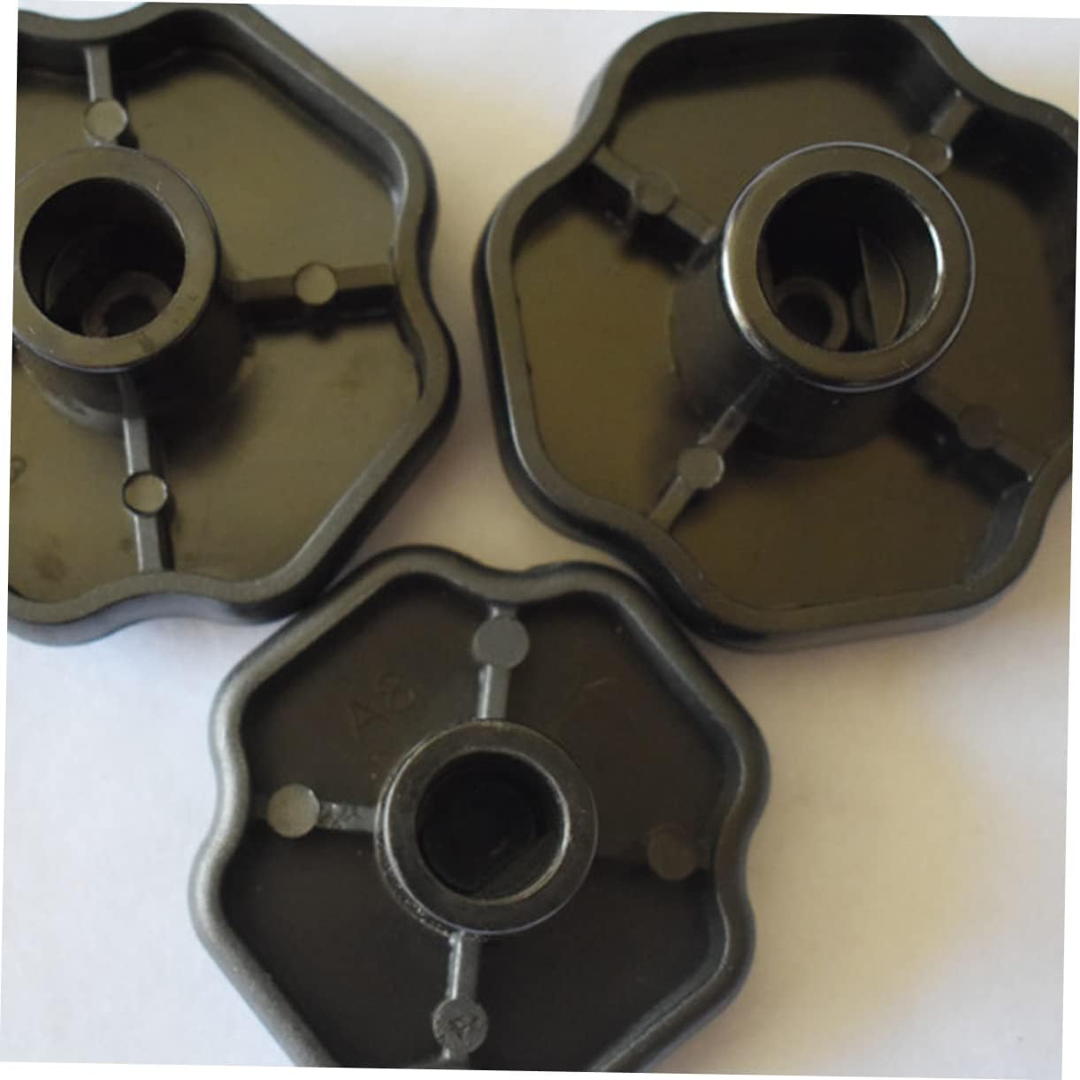 Set of 4 Black Plastic Pressure Cooker Knobs for Cookware Lid Handles and Steamers