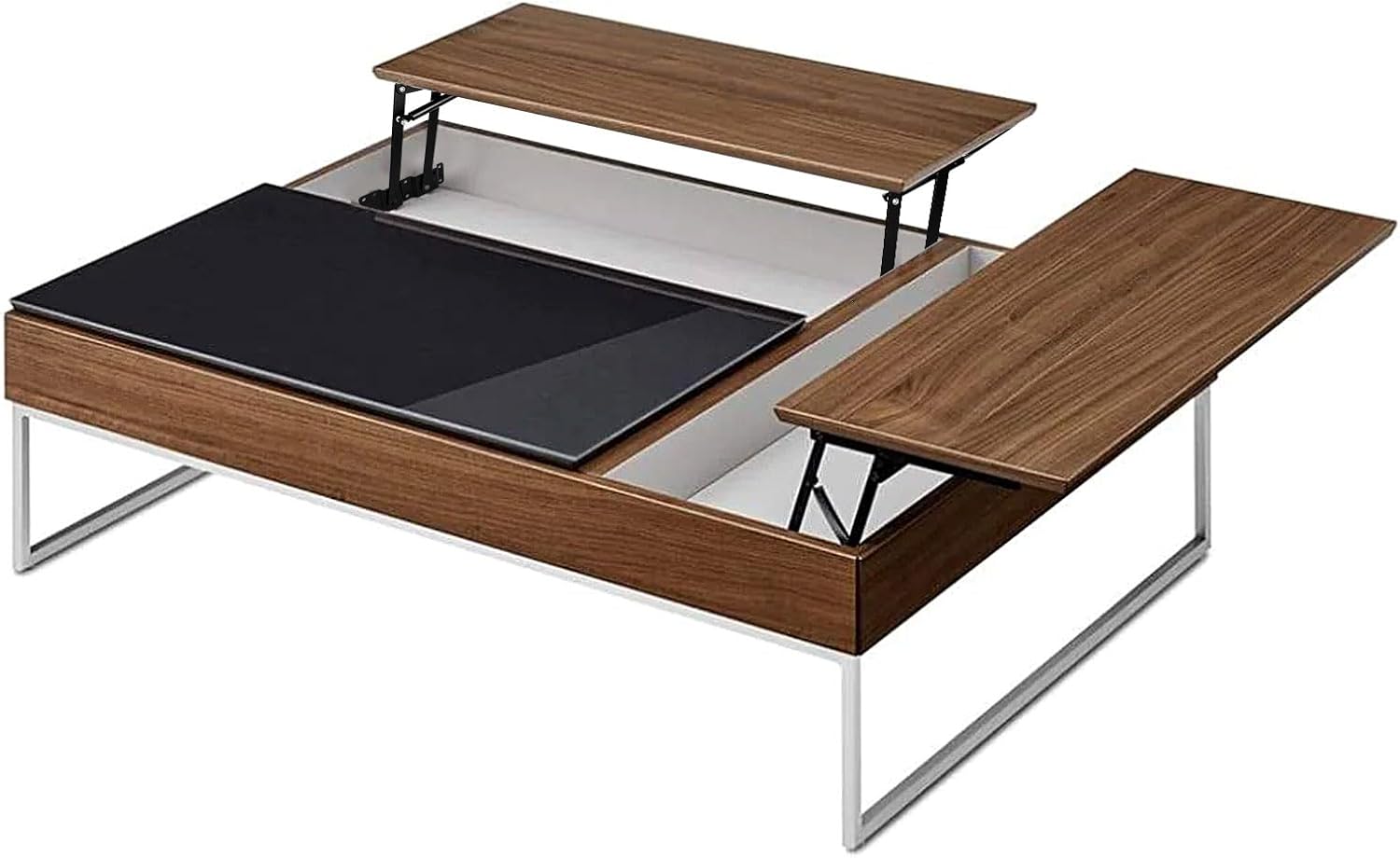 Set of 4 Folding Lift-Up Top Coffee Table Hardware Fittings - Hydraulic Spring Mechanism Hinge Bracket - WildKart