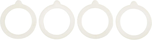 Set of 4 HIC Kitchen Regular Mouth Canning Jar Gasket Seals, European-Grade Silicone