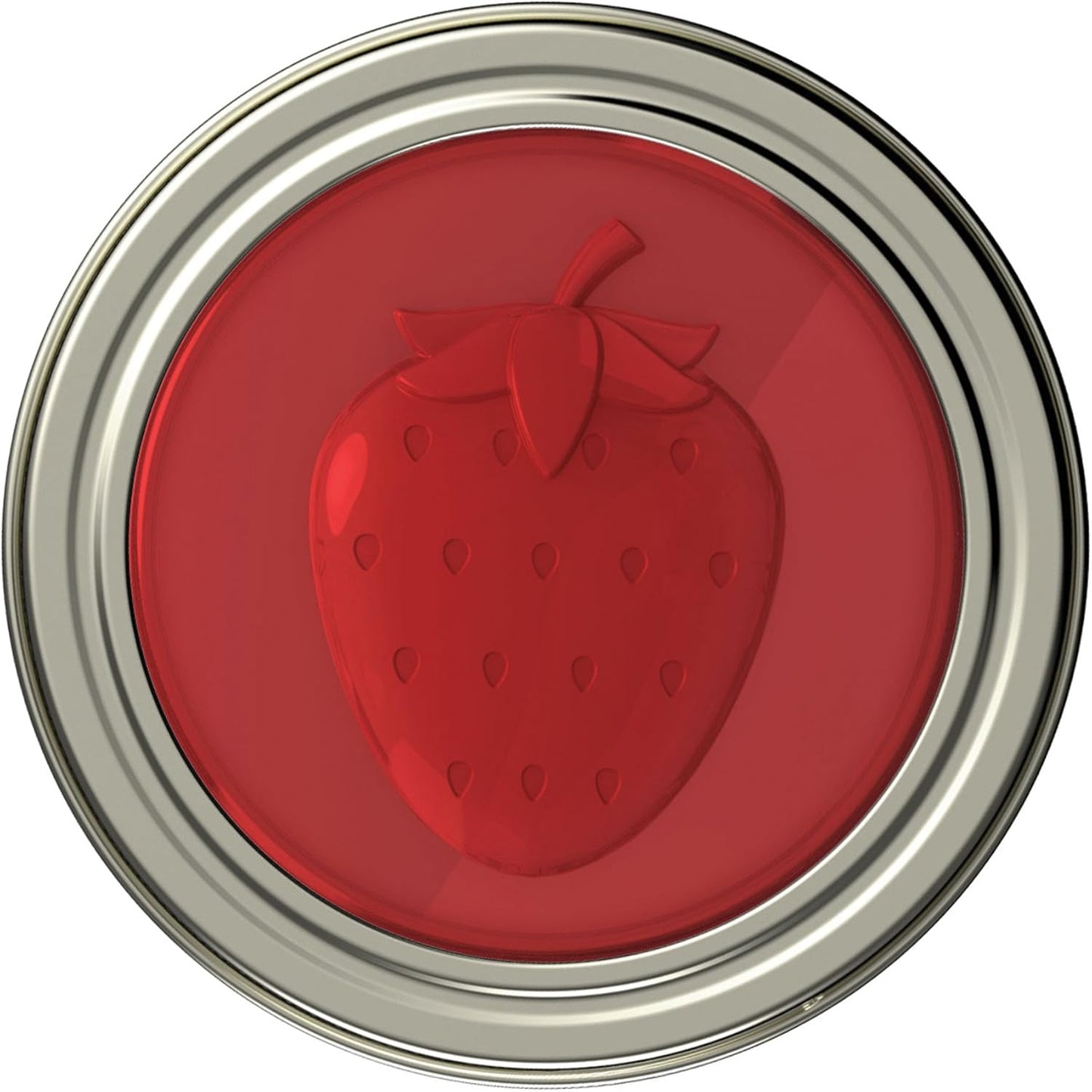Set of 4 Jarware Strawberry Jelly/Jam Lids for Regular Mouth Mason Jars
