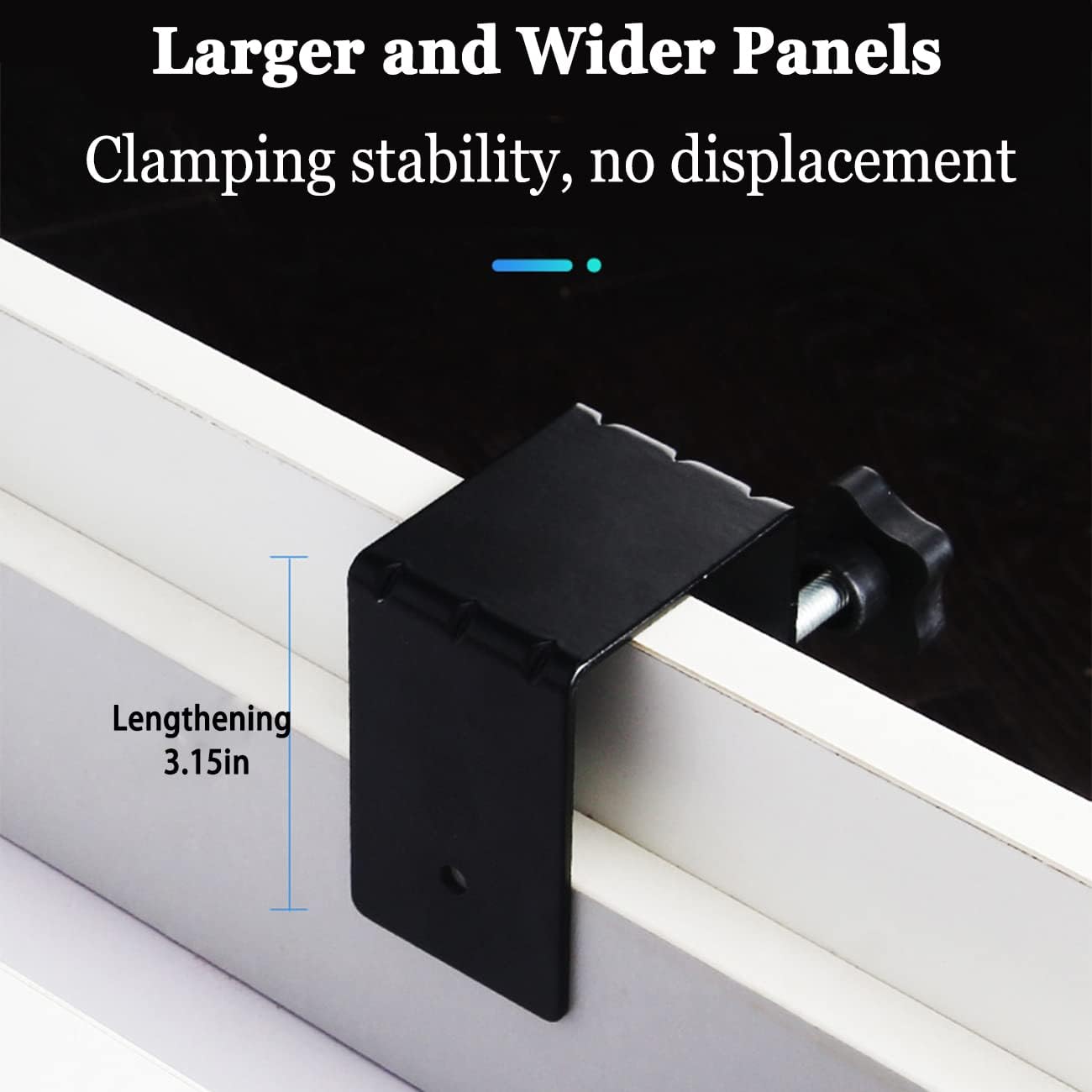 Set of 4 LISUNLI Drawer Fixing Clips for Easy Installation of Drawer Fronts - Cold-Rolled Steel Clamps for Woodworking Cabinets