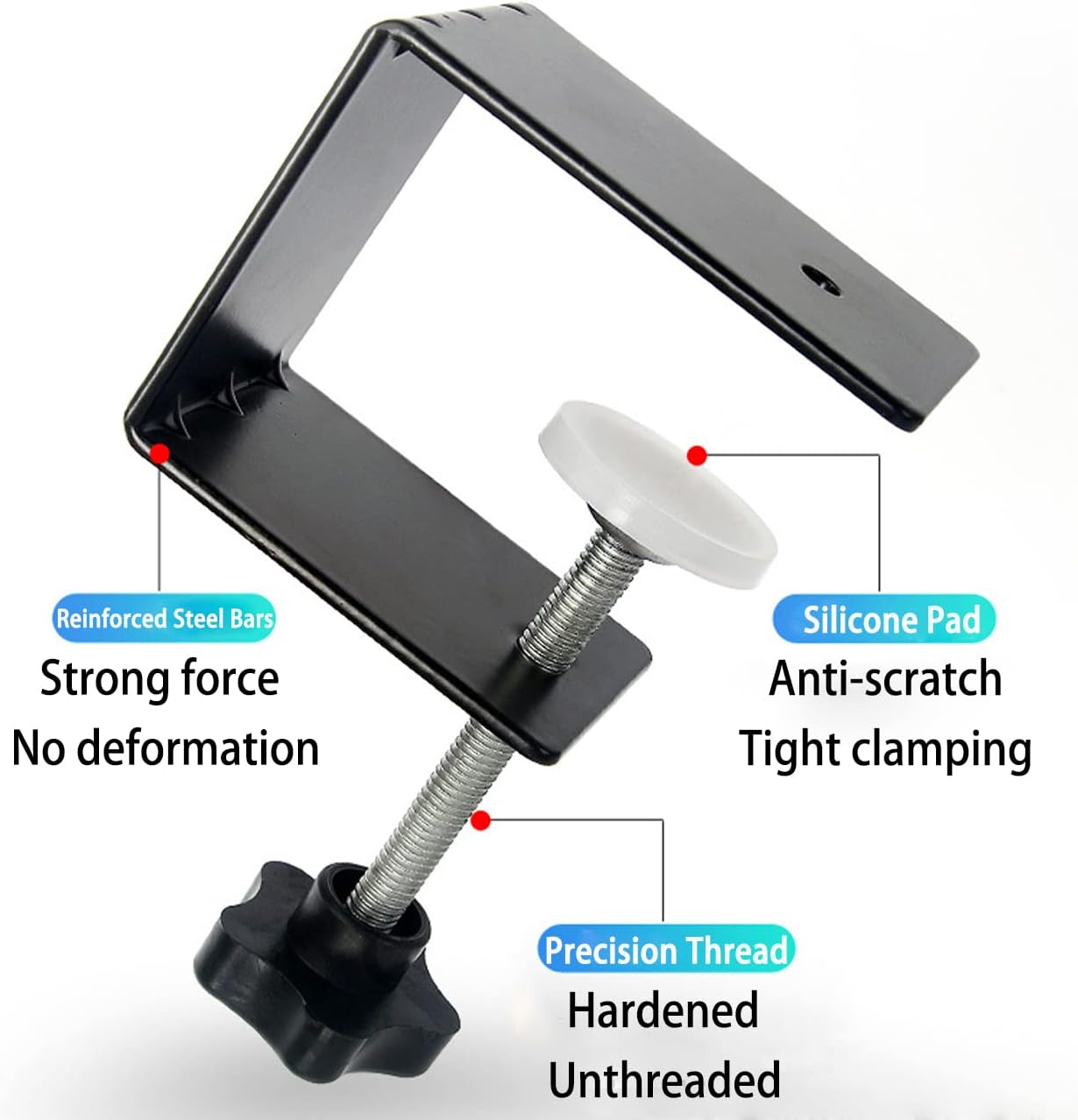 Set of 4 LISUNLI Drawer Fixing Clips for Easy Installation of Drawer Fronts - Cold-Rolled Steel Clamps for Woodworking Cabinets