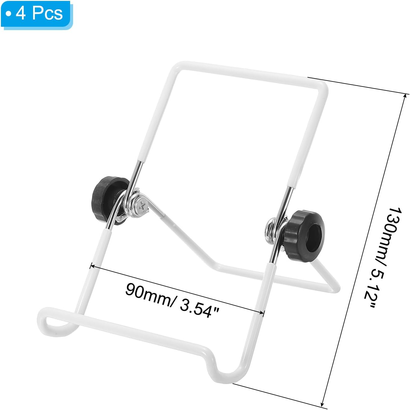 Set of 4 PATIKIL Stainless Steel Foldable Sprouting Stands for Wide Mouth Canning Jars - Adjustable Holders for Growing Sprouts