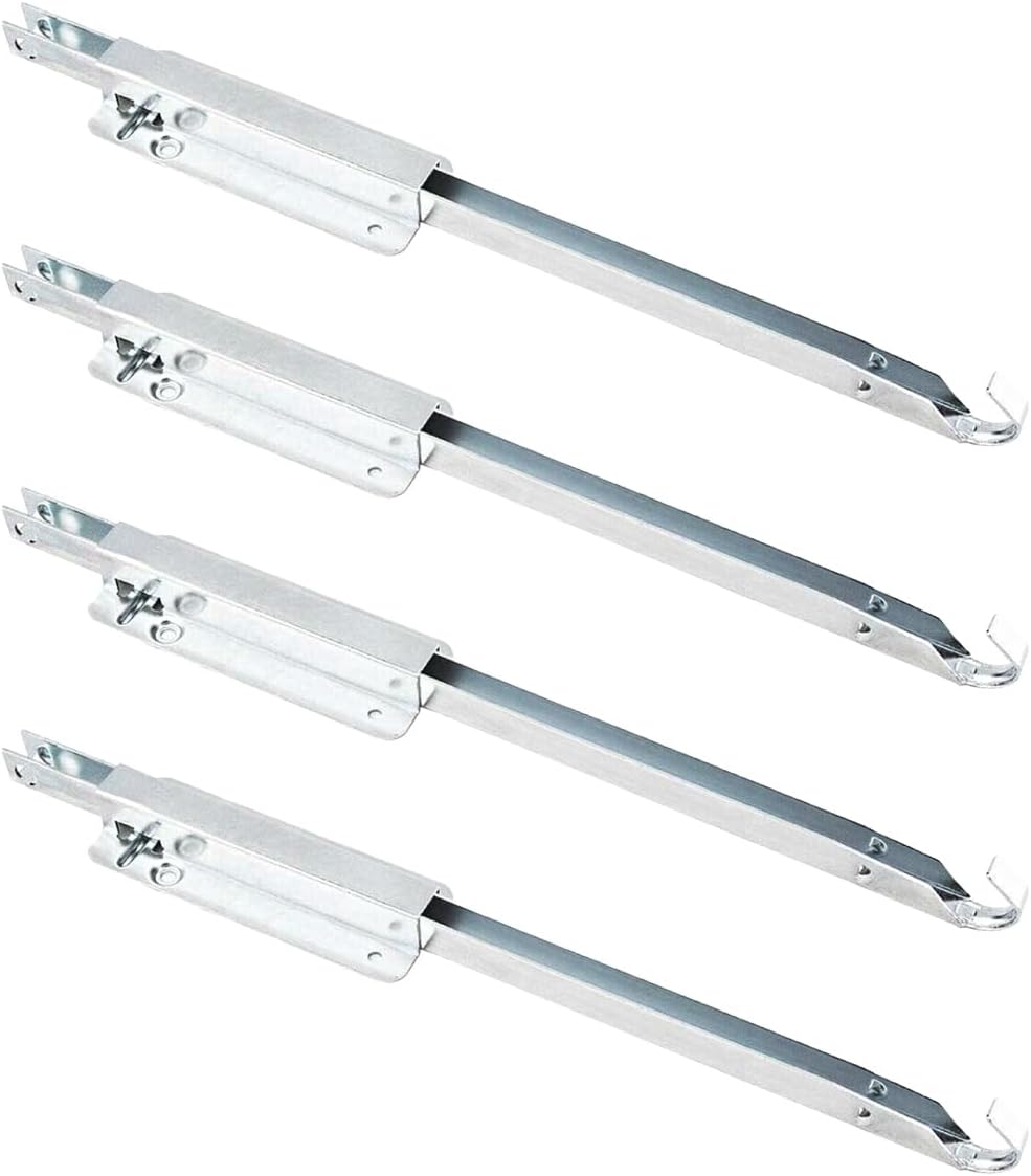 Set of 4 POWERTEC Metal Drop Leaf Table Supports - Folding Table Hardware for Kitchen, Dining, RV - Sliding Table Brackets (71426-P2V) - WildKart