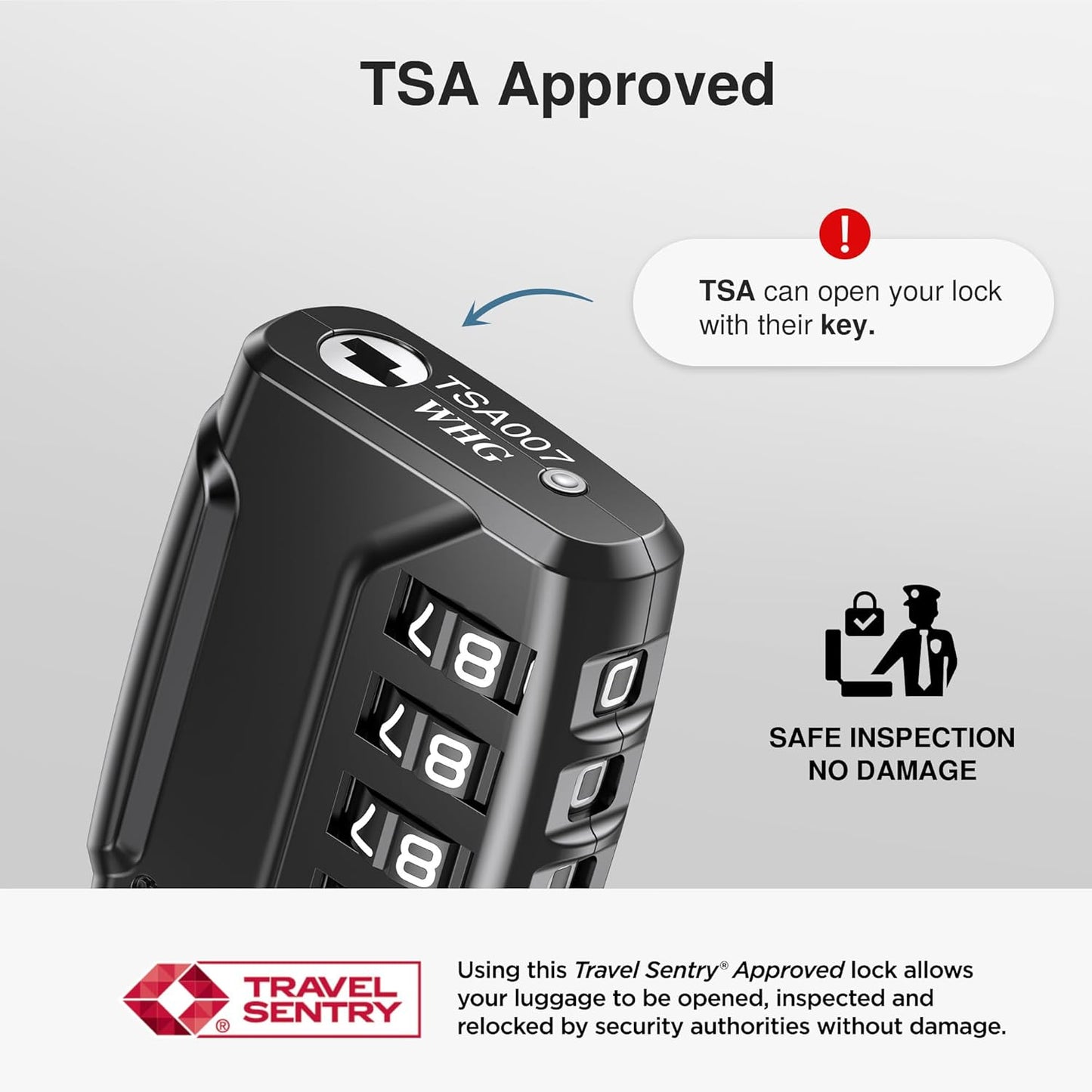 Set of 4 Puroma Combination Code Locks: 4 Digit Locker & TSA Approved Luggage Locks for Indoor & Outdoor Use - Resettable Travel Locks for Backpacks, Bags, and Gym Lockers