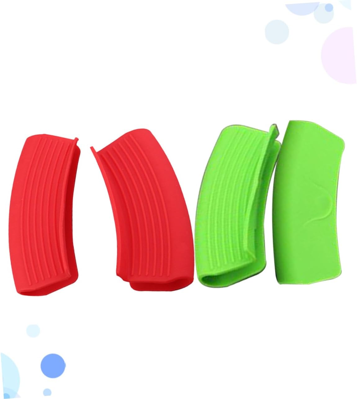 Set of 4 Silicone Cooking Pinch Mitts for Hot Plates, Pots, and Pans - Heat Resistant Oven Gloves for Baking and Kitchen Handling