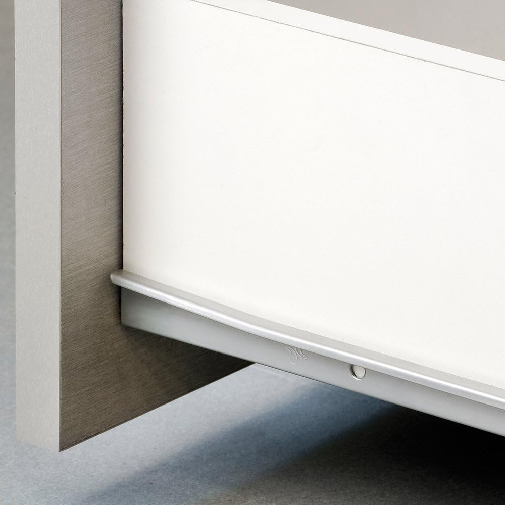 Set of 5 Emuca 800mm Drawer Runners with Partial Extension in Silver Grey Color