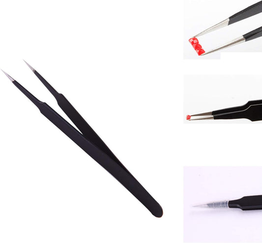 Set of 5 Stainless Steel Diamond Painting Tweezers - Precision Tools for Diamond Painting Kit