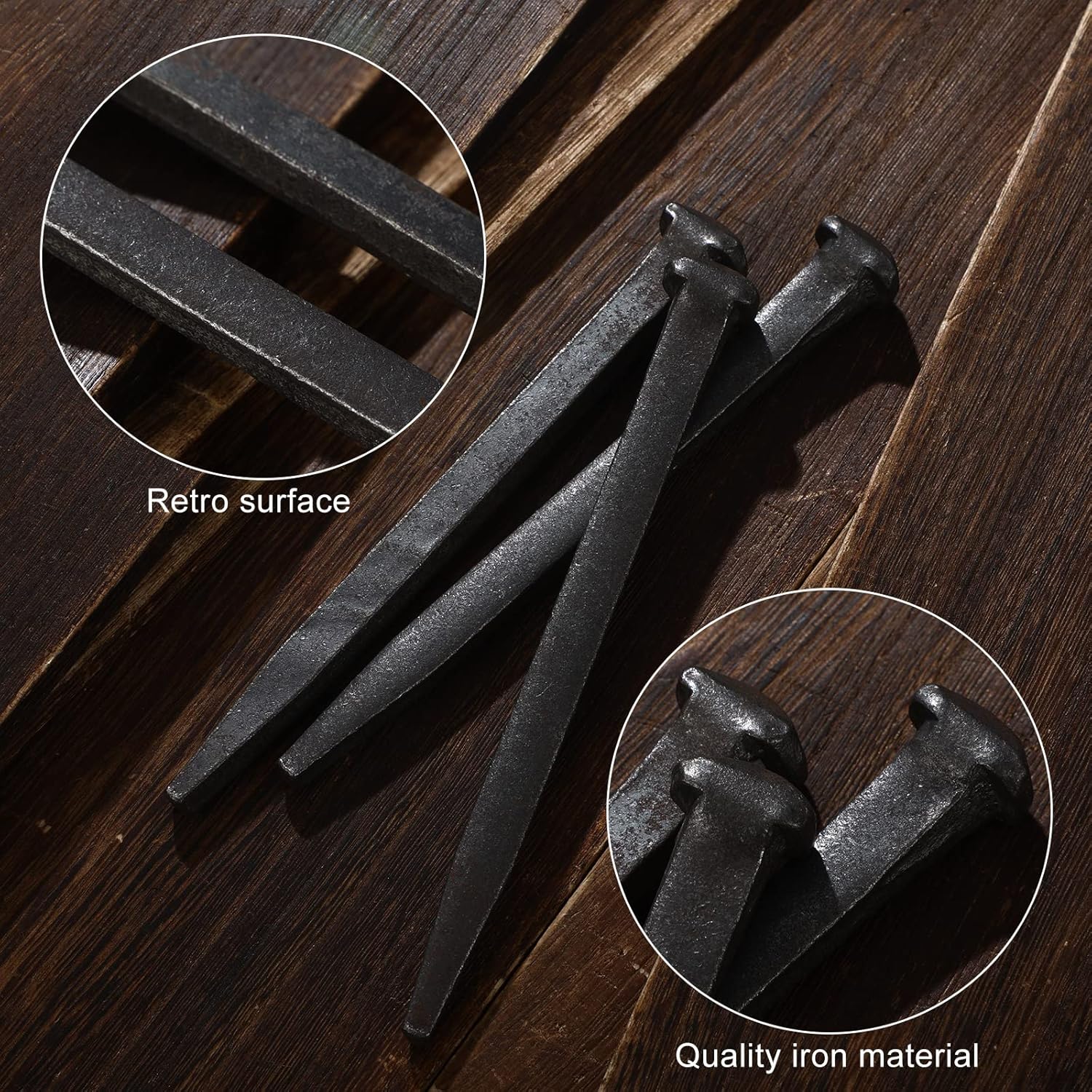 Set of 6 Crucifixion Nails - 6 Inch Iron Replica Tacks for Passion of Jesus Christ, Church, Christian Home, Christmas, Easter