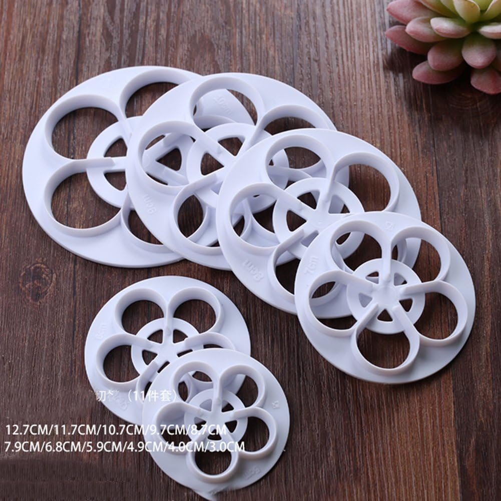 Set of 6 KALAIEN Rose Flower Cutters for Cake Decorating and Sugarcraft Modeling - Gumpaste Flowers Tools