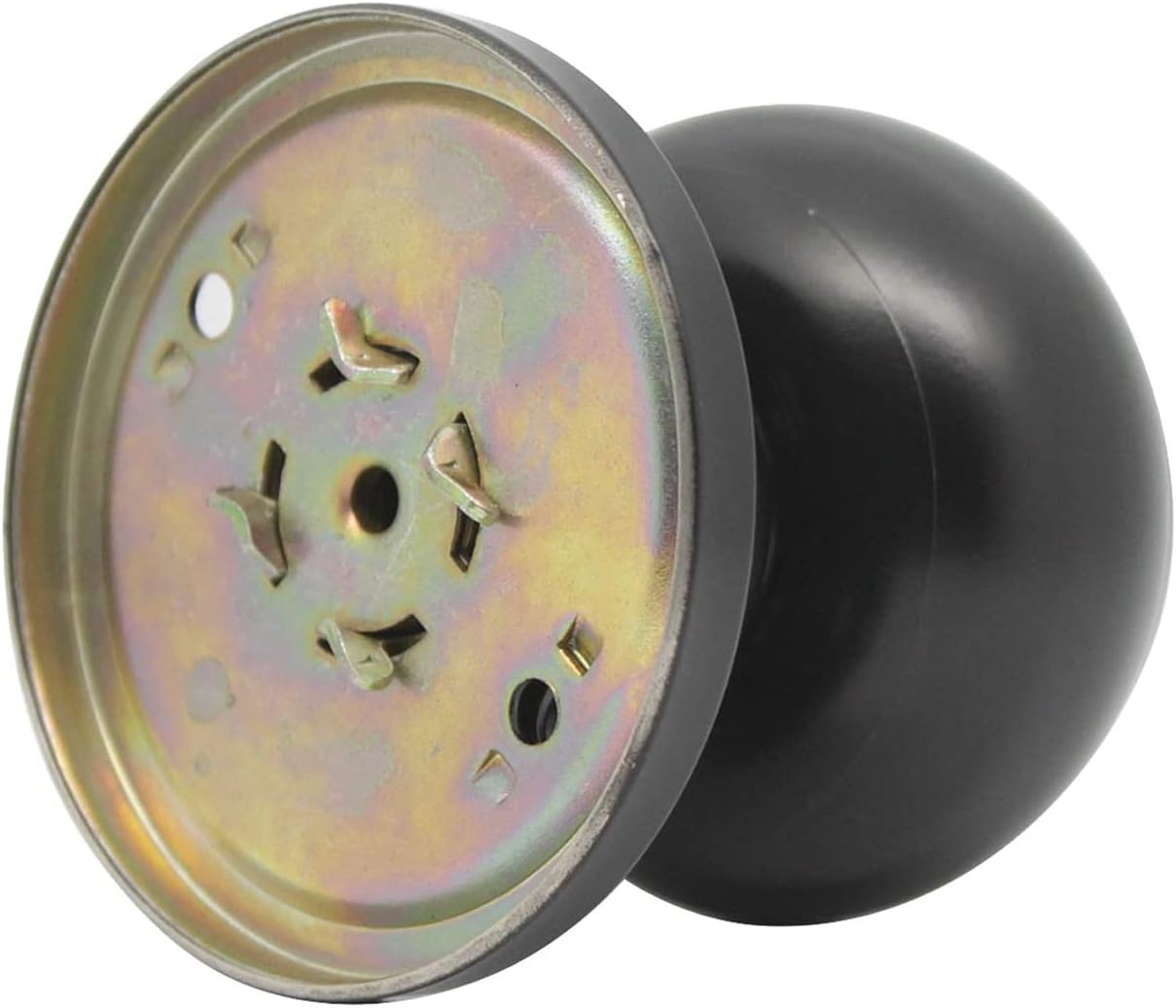 Set of 8 Probrico Black Round Half Dummy Door Knobs for Closet French Doors