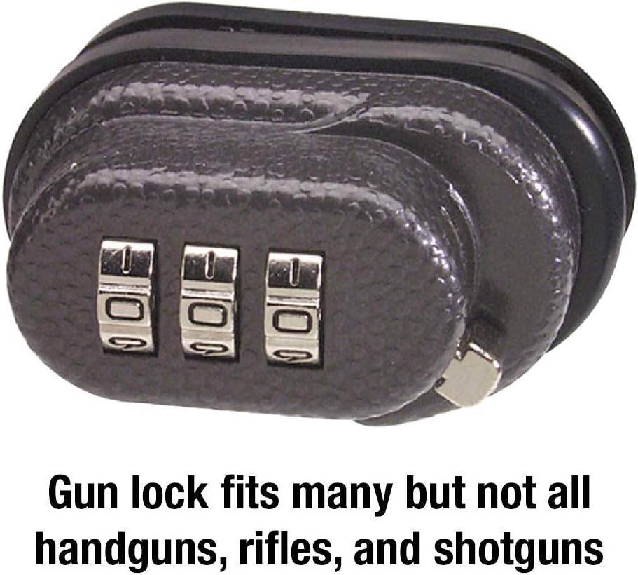 Set Your Own Combination Trigger Lock & Luggage Lock Bundle, Black, 3 Pack