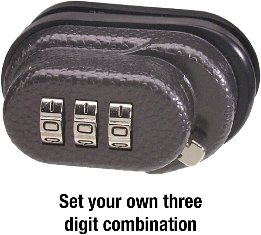 Set Your Own Combination Trigger Lock & Luggage Lock Bundle, Black, 3 Pack
