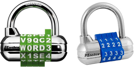 Set Your Own Word Combination Padlock & Padlock - 1 Pack, Colors Vary