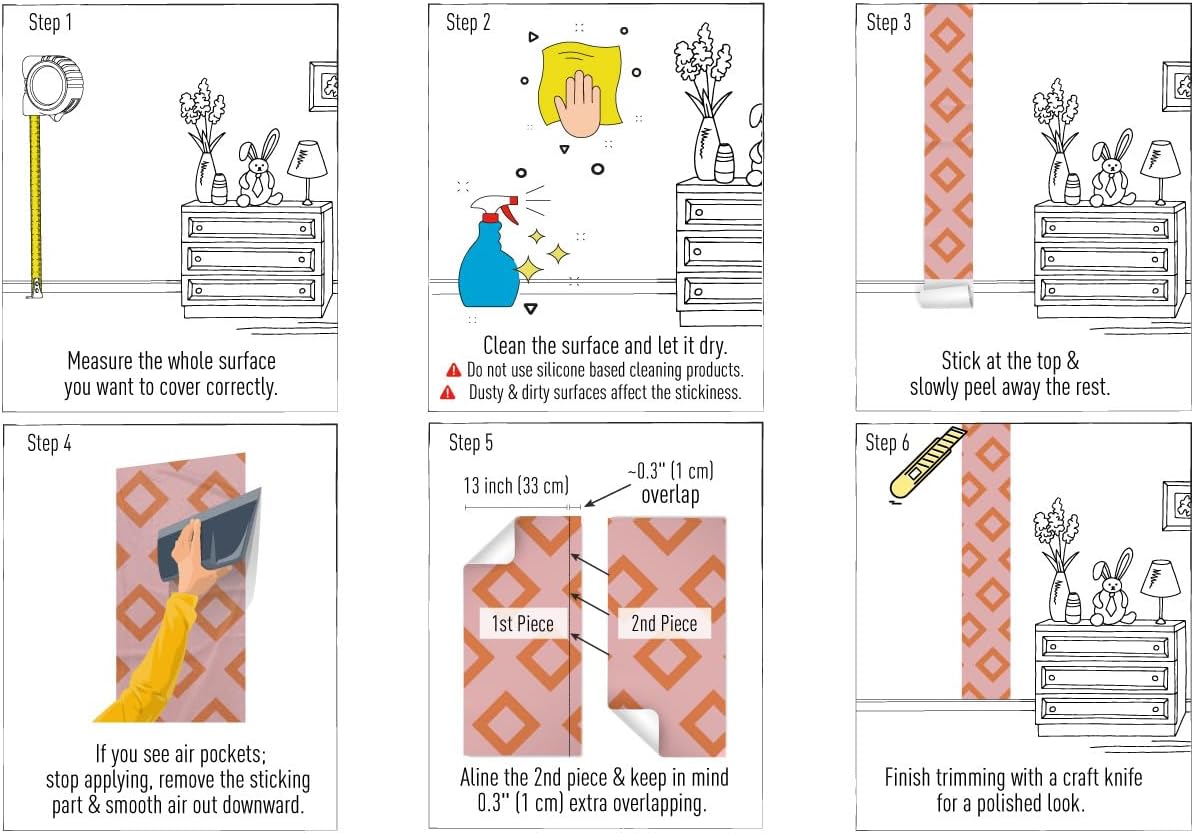 Shabby Flora Peel & Stick Wallpaper - Flowers Floral Design with Butterflies Ivy Swirl Art - Self-Adhesive Accent for Living Room, Kitchen - 13" x 100" - Pale Pink Purple