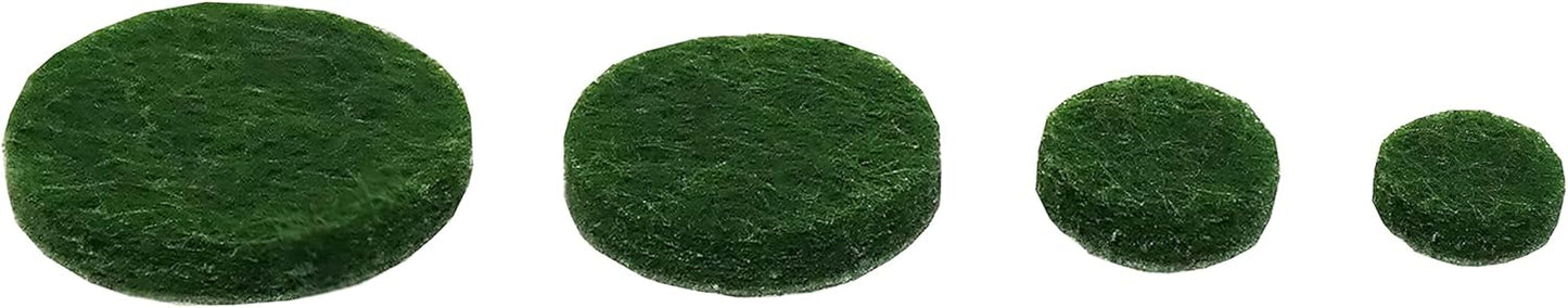 Shepherd Hardware 9423 Self-Adhesive Felt Pads for Surface Protection, Assorted Sizes, 46-Count, Green
