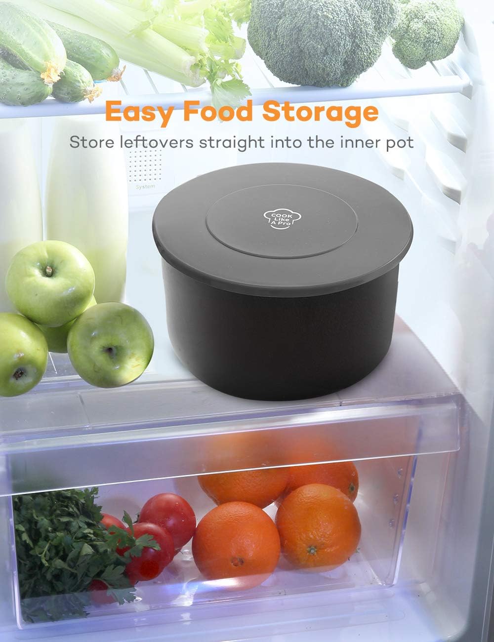 SiCheer Grey Silicone Lid Inner Pot Cover for Ninja Foodi 6.5 & 8 Quart - Pressure Cooker & Air Fryer Accessories