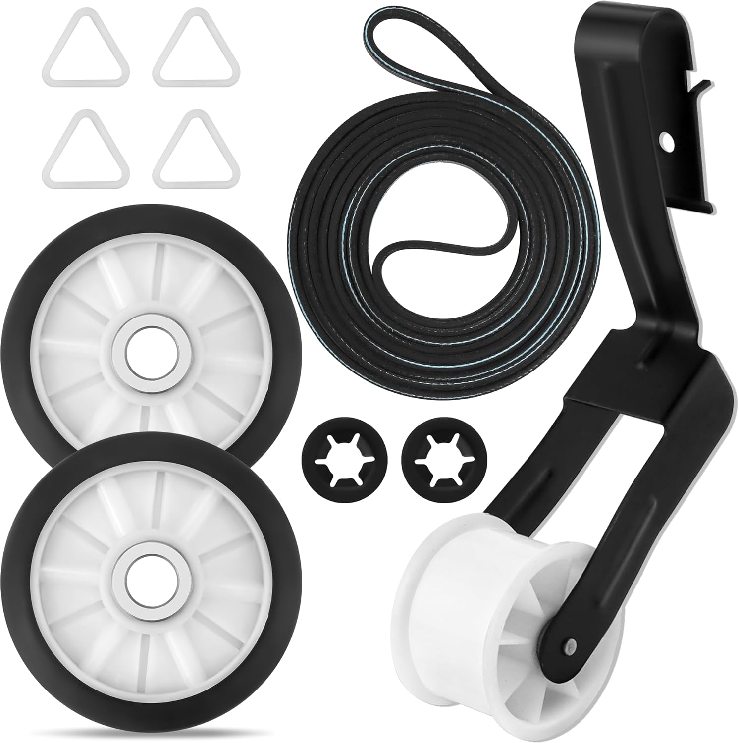 Sikawai Dryer Repair Kit for Whirlpool Kenmore Maytag Amana - Fits 2025 Models - Includes Roller, Idler Pulley, Belt - Maintenance Parts