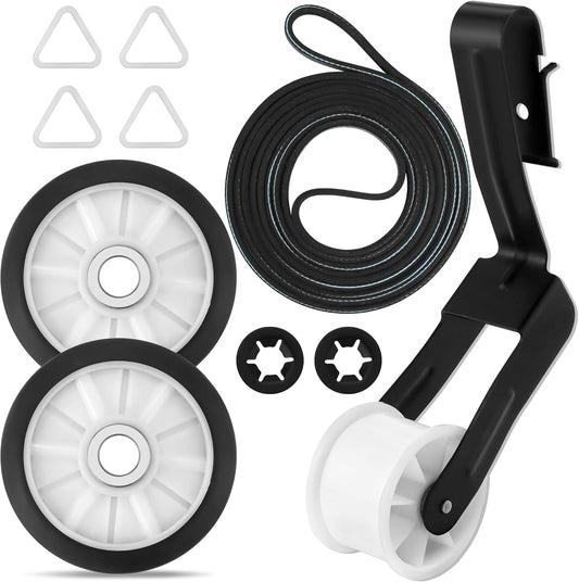 Sikawai Dryer Repair Kit for Whirlpool Kenmore Maytag Amana - Fits 2025 Models - Includes Roller, Idler Pulley, Belt - Maintenance Parts
