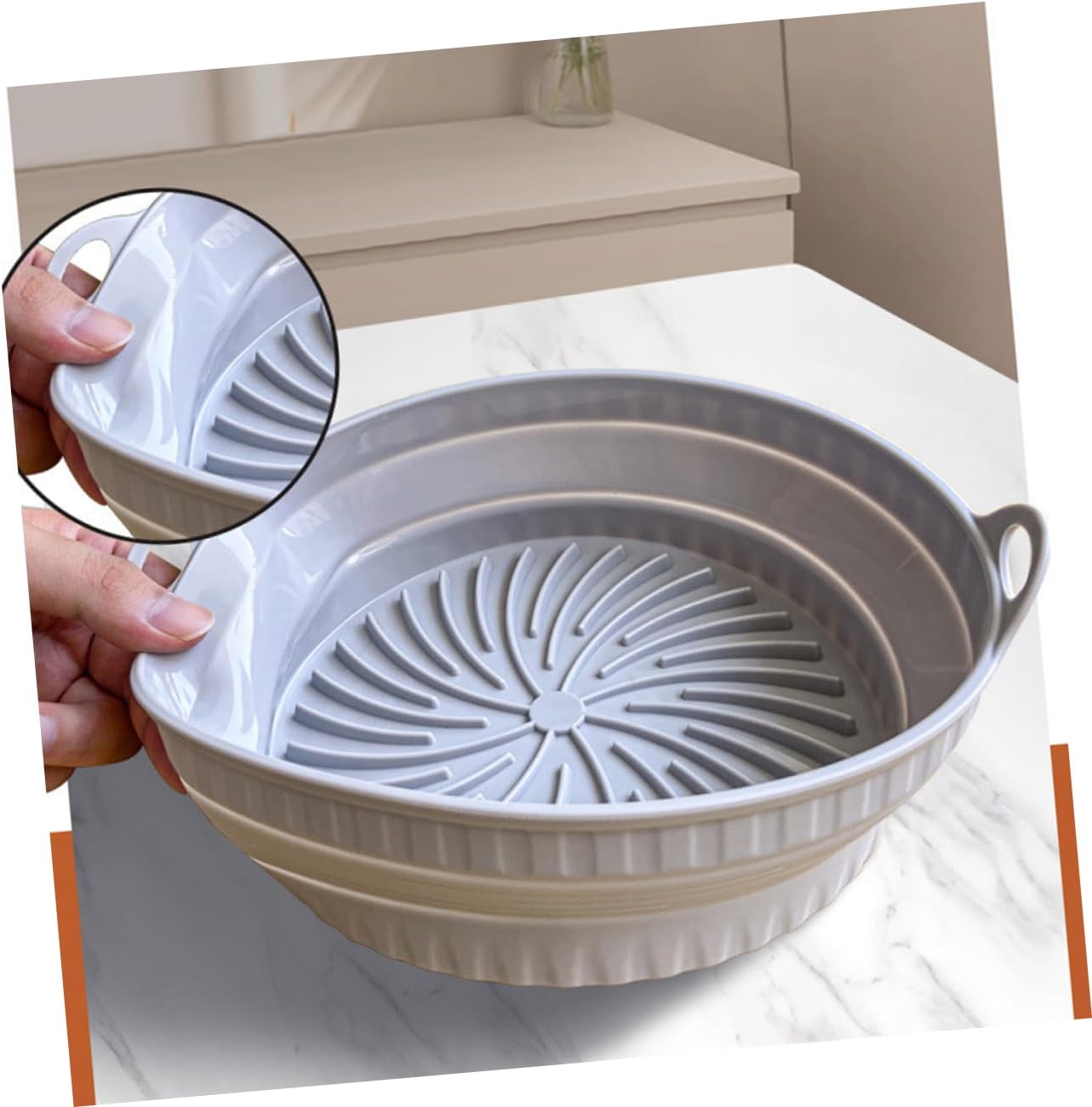 Silicone Air Fryer Basket Mat - Reusable Tray Liner for Easy Cleaning - Air Fryer Accessory