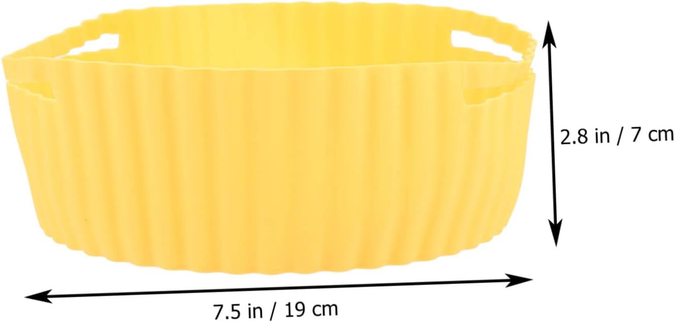 Silicone Air Fryer Liner Mat - Reusable Cooking Mat for Air Fryer and Toaster Oven - Silicone Pot for Baking and Frying - Kitchen Accessory