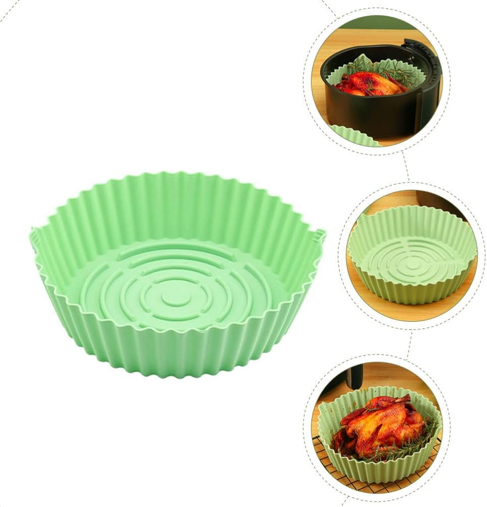 Silicone Air Fryer Liner Set - Non-Stick Oven Bottom Mats for Air Fryer Pot